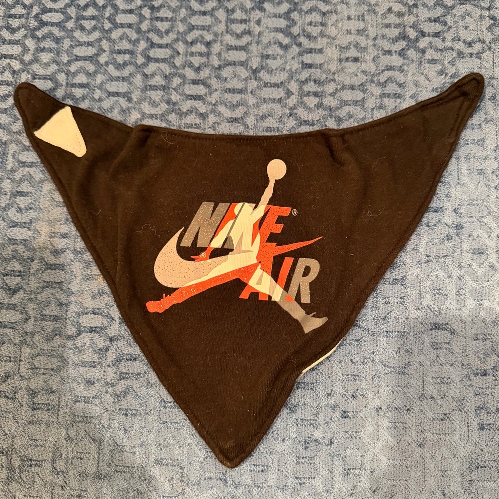 Nike Black Bandana Bib with Multicolor Air Logo